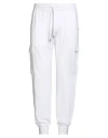 Fedeli Man Pants White Size Xxl Virgin Wool, Cashmere, Polyamide In White
