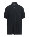 Fedeli Man Polo Shirt Black Size 50 Cotton