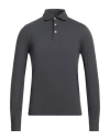 Fedeli Man Polo Shirt Charcoal Size 48 Cotton In Grey