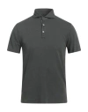 Fedeli Gray Cotton Polo Shirt In Green