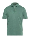 Fedeli Man Polo Shirt Dark Green Size 40 Cotton
