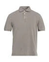 Fedeli Man Polo Shirt Dove Grey Size 38 Cotton In Gray