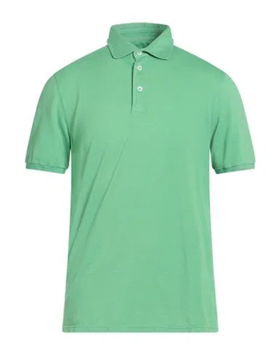 Fedeli Man Polo Shirt Green Size 40 Cotton