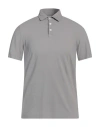 Fedeli Man Polo Shirt Lead Size 38 Cotton