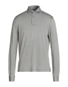 Fedeli Man Polo Shirt Grey Size 44 Cotton In Grey