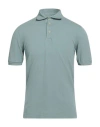 Fedeli Man Polo Shirt Light Green Size 38 Cotton