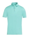 Fedeli Man Polo Shirt Light Green Size 40 Cotton