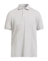 Fedeli Man Polo Shirt Light Grey Size 44 Cotton In Gray