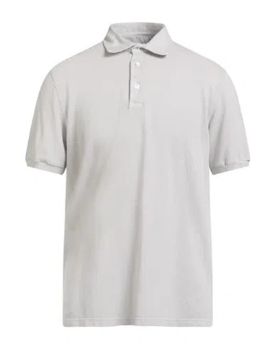 Fedeli Man Polo Shirt Light Grey Size 44 Cotton In Gray