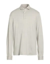 Fedeli Man Polo Shirt Light Grey Size 48 Organic Cotton In Neutral