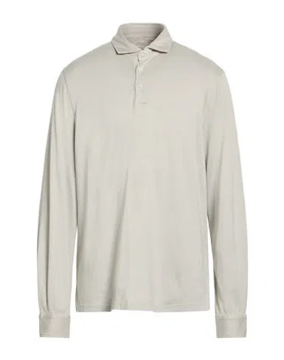 Fedeli Man Polo Shirt Light Grey Size 48 Organic Cotton In Neutral