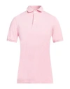 Fedeli Man Polo Shirt Light Pink Size 38 Cotton