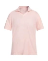 Fedeli Piquet Polo Shirt With Polo Collar In Pink