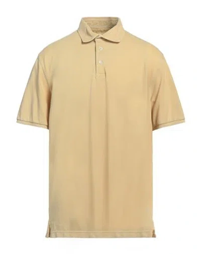 Fedeli Man Polo Shirt Light Yellow Size 50 Cotton In Yellow