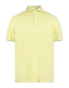 Fedeli Man Polo Shirt Lime Green Size 40 Organic Cotton