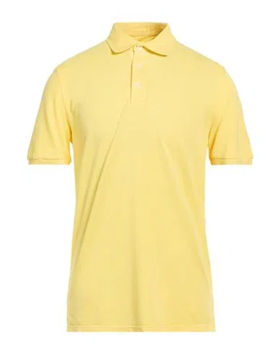 Fedeli Man Polo Shirt Marigold Size 48 Cotton In Yellow