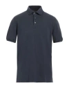 Fedeli Man Polo Shirt Midnight Blue Size 48 Cotton