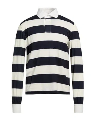 Fedeli Man Polo Shirt Navy Size 42 Cotton In Multi