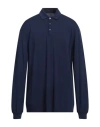 Fedeli Man Polo Shirt Navy Size 48 Cotton