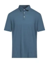 Fedeli Cotton Piqué Polo Shirt In Blue