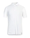 Fedeli Man Polo Shirt White Size 38 Cotton