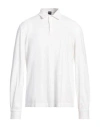 Fedeli Fine-knit Cotton Polo Shirt In White