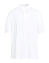 Fedeli Man Polo Shirt White Size 50 Cotton