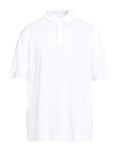 Fedeli Man Polo Shirt White Size 50 Cotton