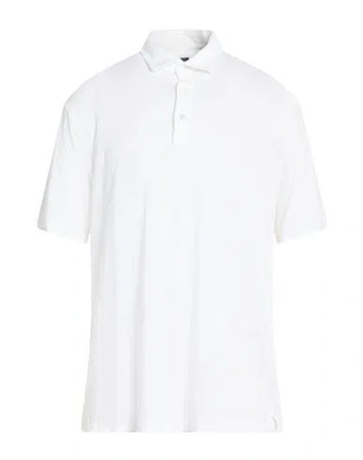 Fedeli Cotton Terry Polo Shirt In White
