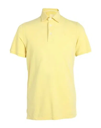 FEDELI FEDELI MAN POLO SHIRT YELLOW SIZE 36 COTTON