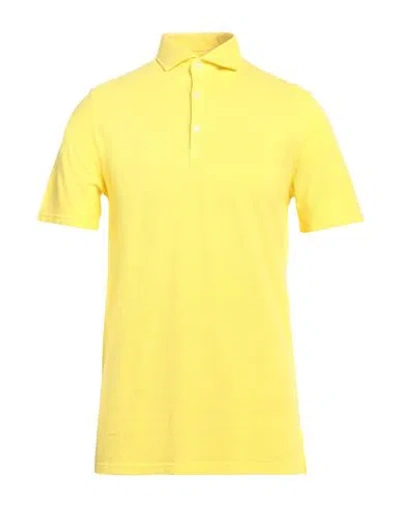 FEDELI FEDELI MAN POLO SHIRT YELLOW SIZE 40 COTTON