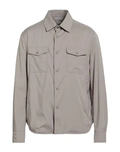 Fedeli Man Shirt Beige Size 40 Polyester In Neutral