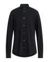 Fedeli Man Shirt Black Size 46 Organic Cotton