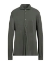 Fedeli Man Shirt Dark Green Size 50 Cotton