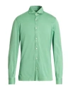 Fedeli Man Shirt Green Size 40 Cotton