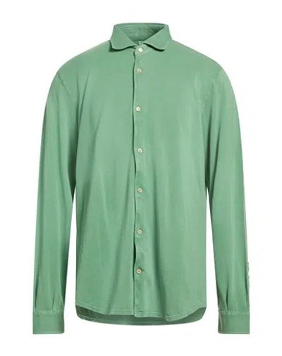Fedeli Man Shirt Green Size 48 Cotton