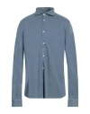Fedeli Man Shirt Light Blue Size 50 Cotton