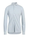 Fedeli Man Shirt Light Grey Size 40 Cotton