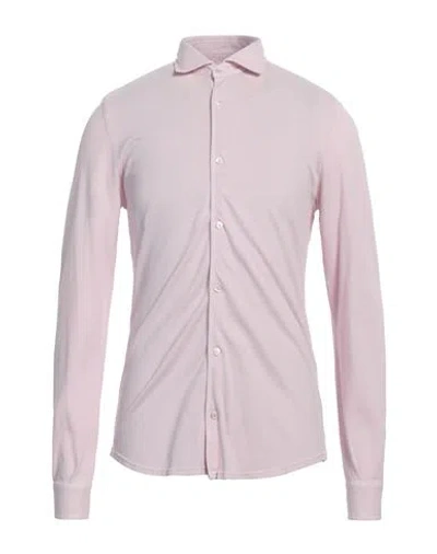 Fedeli Man Shirt Light Pink Size 50 Cotton