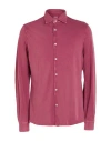Fedeli Man Shirt Magenta Size 48 Cotton In Pink