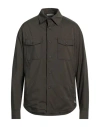 Fedeli Man Shirt Military Green Size 46 Polyester