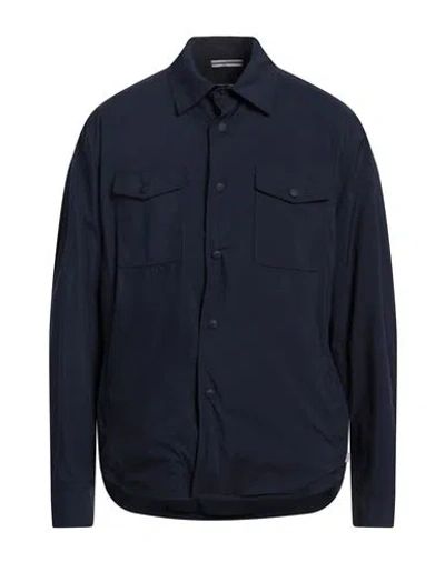 Fedeli Man Shirt Navy Size 50 Polyester