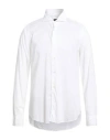 Fedeli Man Shirt Off White Size 16 ½ Cotton, Elastane