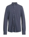 Fedeli Man Shirt Pastel Blue Size 48 Cotton