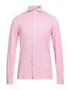 Fedeli Man Shirt Pink Size 40 Cotton