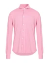 Fedeli Man Shirt Pink Size 40 Cotton