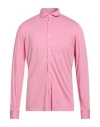 Fedeli Man Shirt Pink Size 40 Organic Cotton