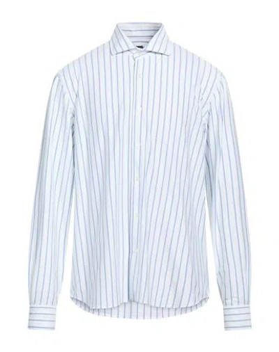 Fedeli Man Shirt White Size 17 Cotton, Nylon, Elastane
