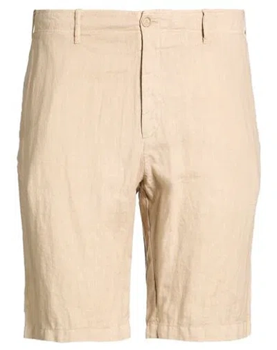 Fedeli Man Shorts & Bermuda Shorts Beige Size 4xl Linen In Neutral