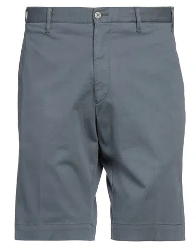 Fedeli Man Shorts & Bermuda Shorts Lead Size 30 Cotton, Elastane In Grey